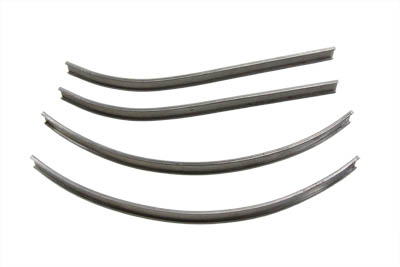 Mount Strips for Gas Tank Emblems Raw Steel