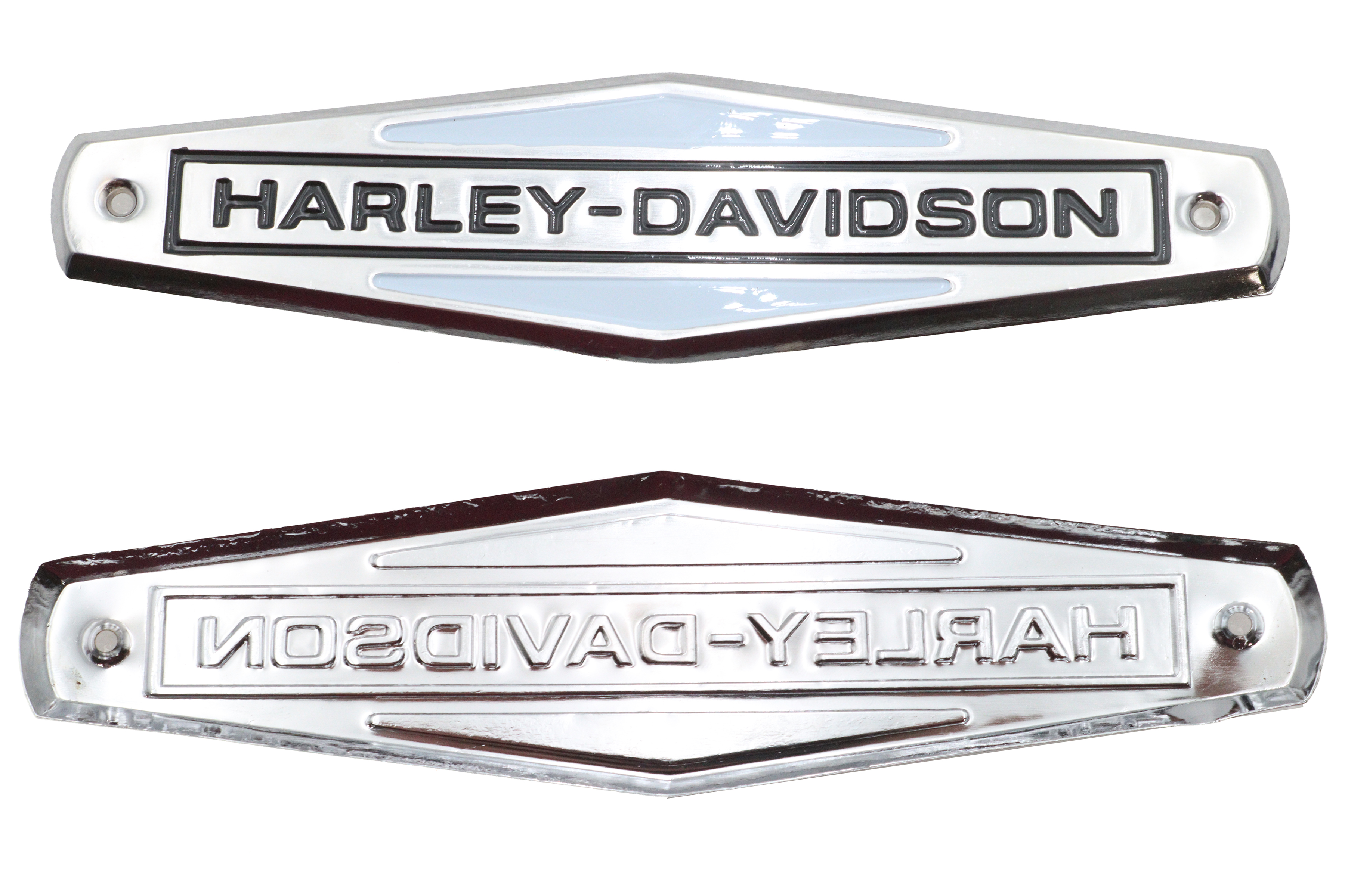 Eagle Iron 1966-1972 Tank Emblem Set with Black Lettering