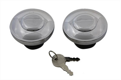 V-Twin 38-7039 Locking Style Gas Cap Set Vented and Non-Vented 