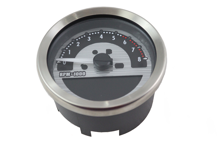 Silver 3-5/8" Electronic Speedometer Assembly