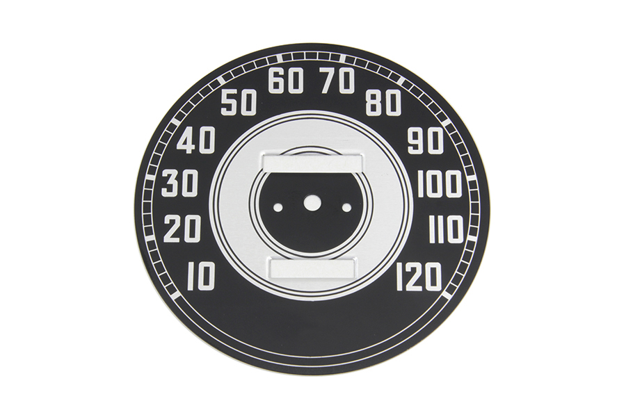 Black Tin Speedometer Face