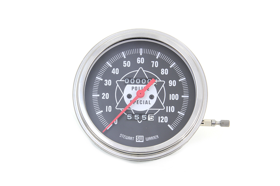 Speedometer with 1:1 Ratio and Red Needle
