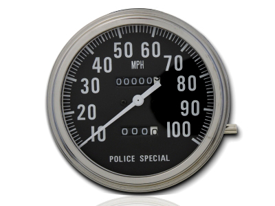 Police Special Speedometer with 1:1 Ratio