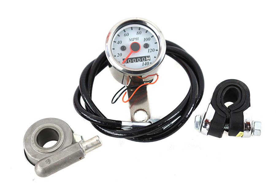 Mini Electronic Speedometer with 2:1 Ratio V-Twin 39-0858 