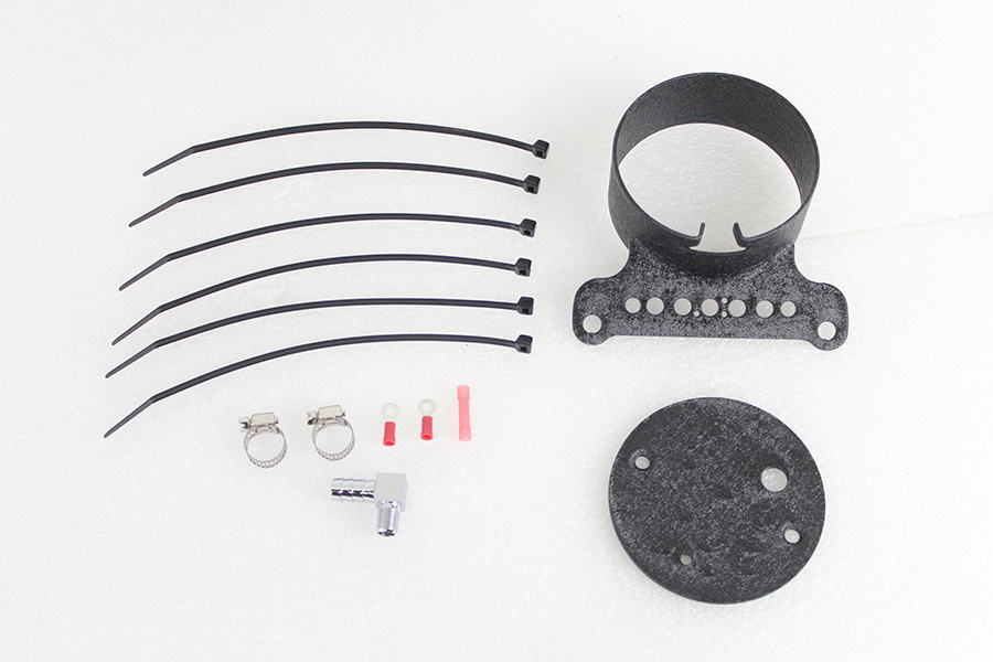 Single Gauge Mount Bracket Black