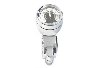 Temperature Gauge with Mount Chrome