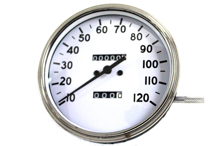 Replica 2:1 Speedometer with Black Needle