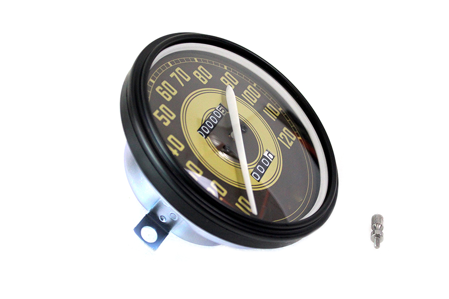 Speedometer with 2:1 Ratio and White Needle