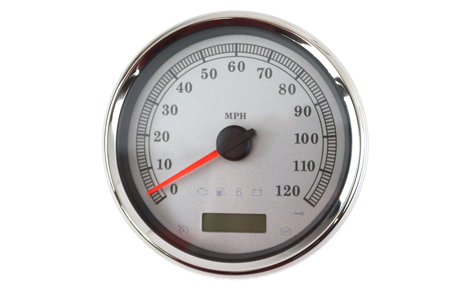 5" Electronic Speedometer Assembly Silver
