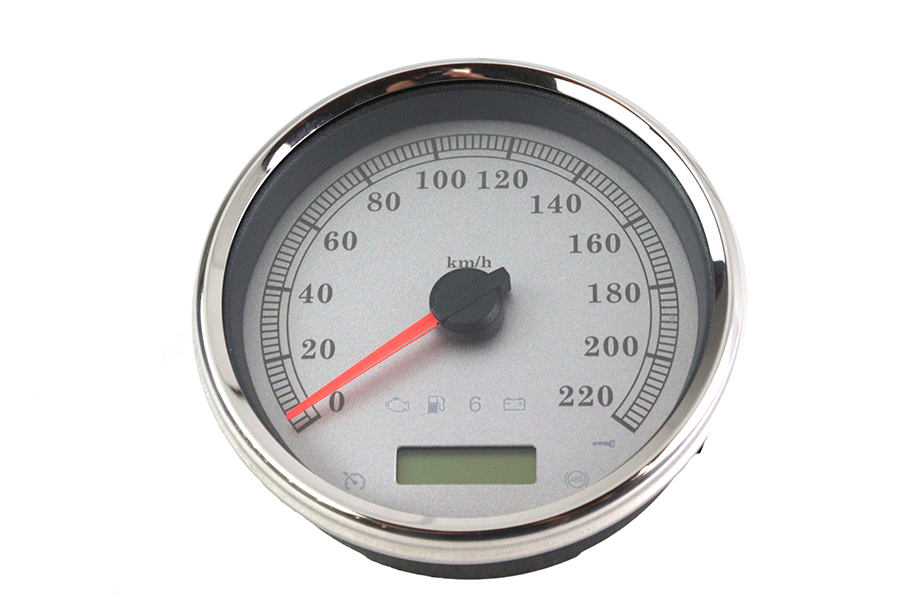 5" Electronic Speedometer Assembly Silver