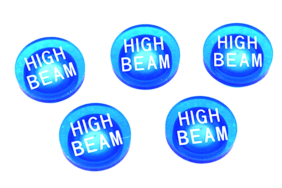 High Beam Blue Lenses