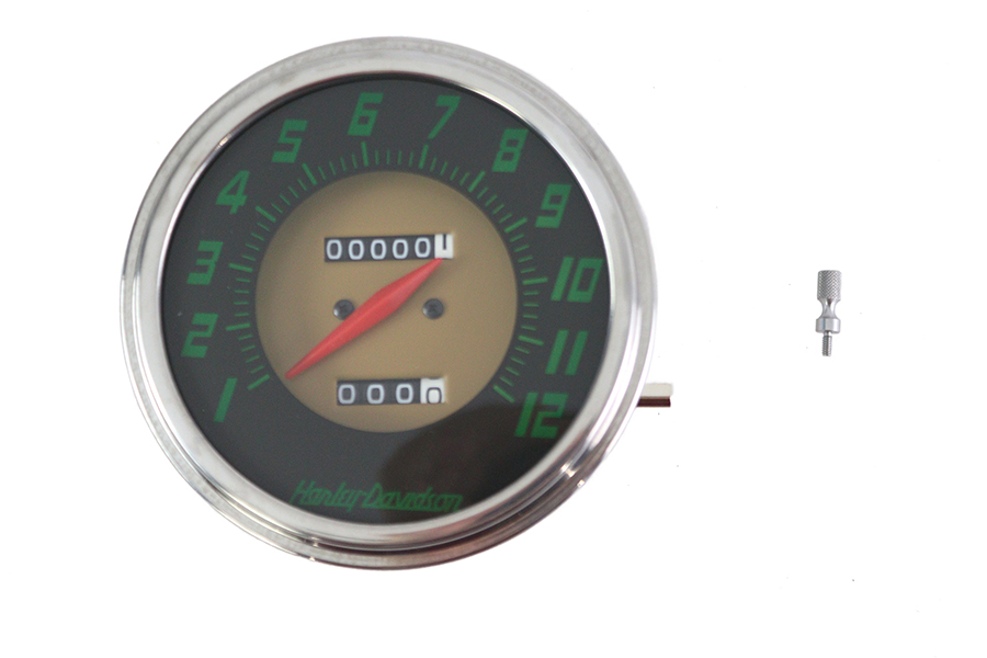 FLH 2:1 Ratio Replica Green Face Speedometer