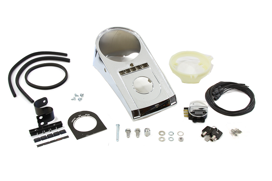 Chrome Bobbed Dash Cover Kit