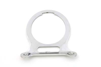 Single Gauge Mount Bracket Chrome with Slot