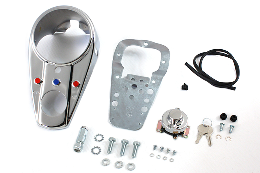 Chrome Three Light Dash Panel Kit fits Harley-Davidson | eBay