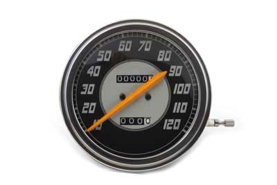 Speedometer with 2:1 Ratio and Orange Needle