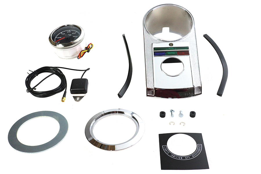 85mm GPS Speedometer Kit Chrome