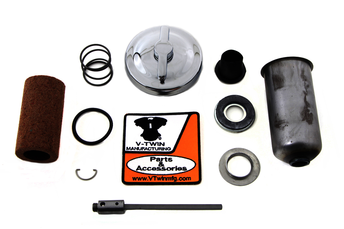 Chrome Oil Tank Cap Kit
