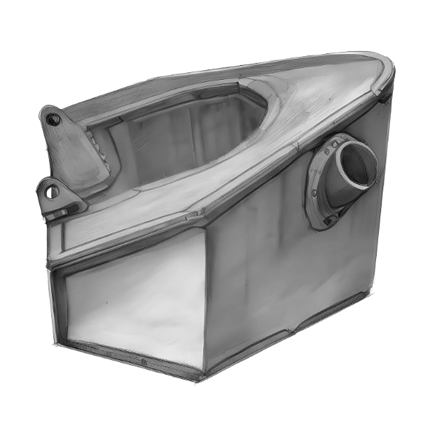 XL Rigid Oil Tank Raw