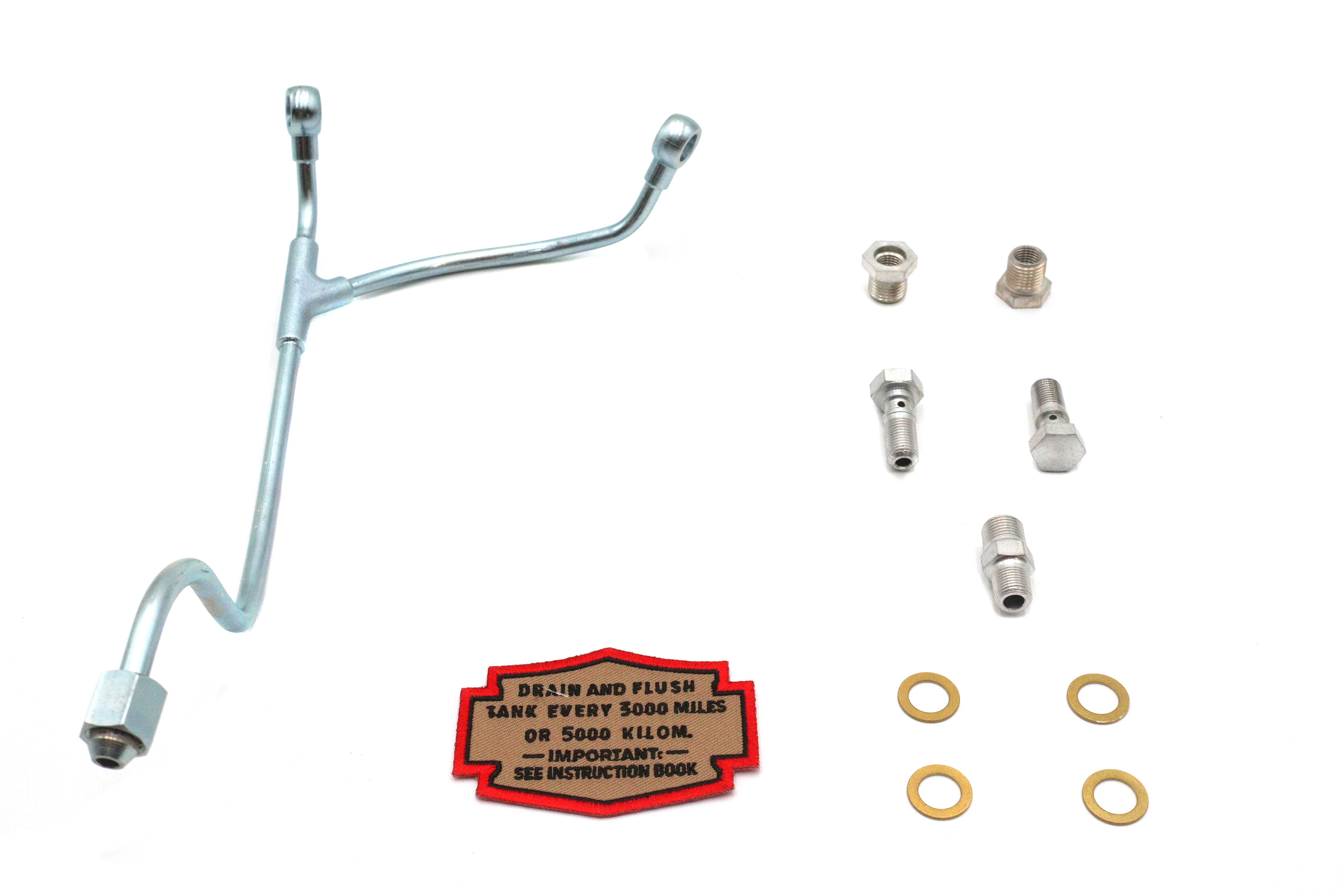 Knucklehead Banjo Oil Line Kit Zicad Plated