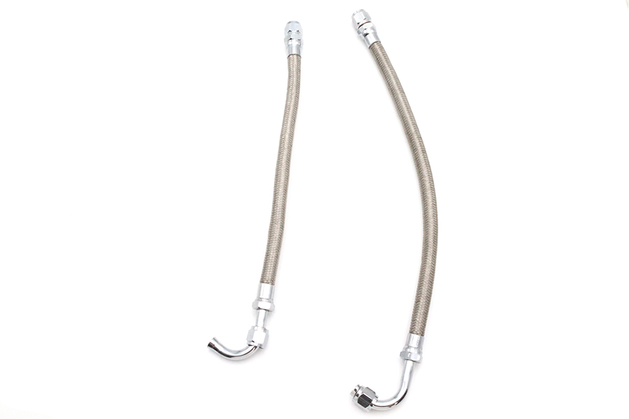 Big Twin Oil Line Set 3 Piece Stainless Steel