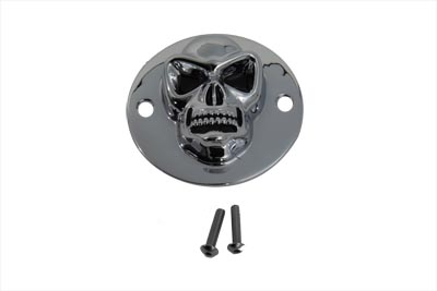 Skull Face Ignition System Cover Chrome