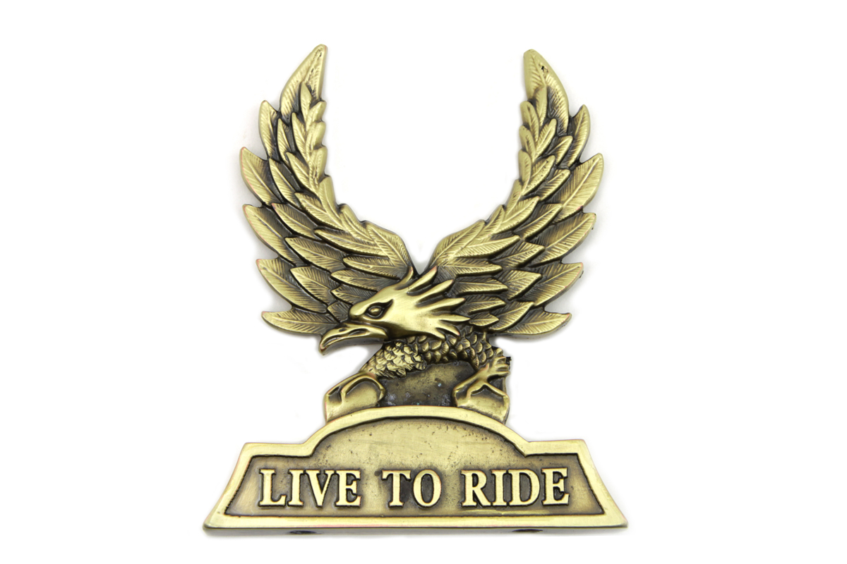 Sissy Bar Insert "Live To Ride"