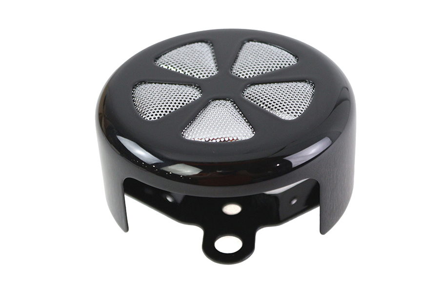 5 Spoke Round Horn Cover Black