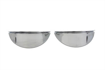 Chrome 4-1/2" Deco Spotlamp Visor Set