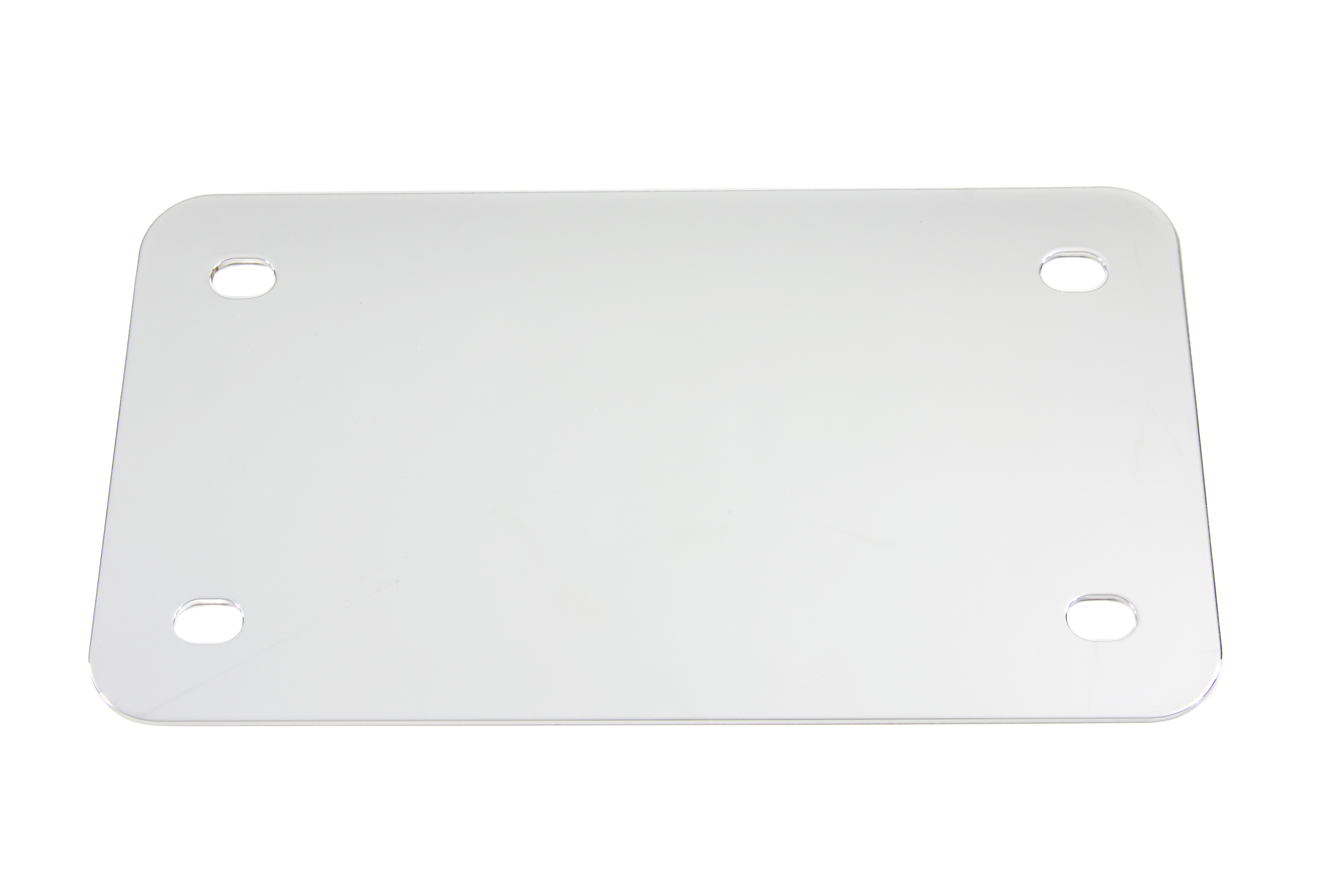 License Plate Frame Backing Plate Chrome Smooth Style