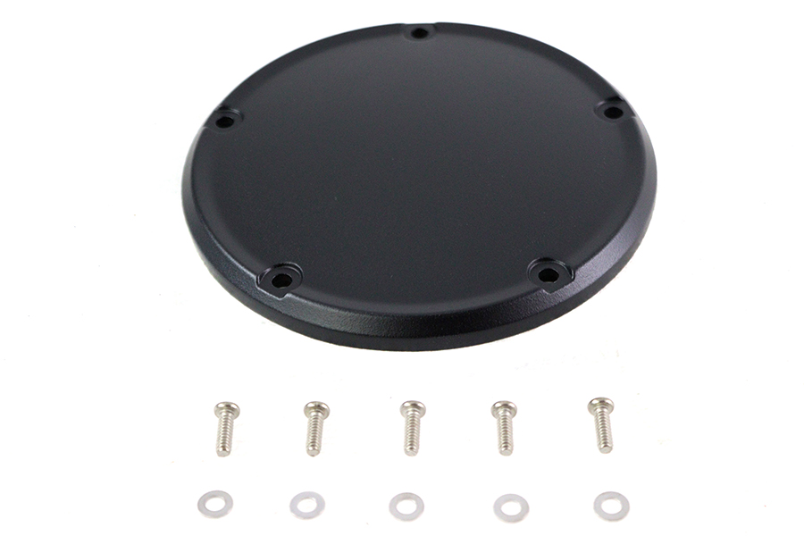 M8 Wrinkle Black 5-Hole Smooth Derby Cover