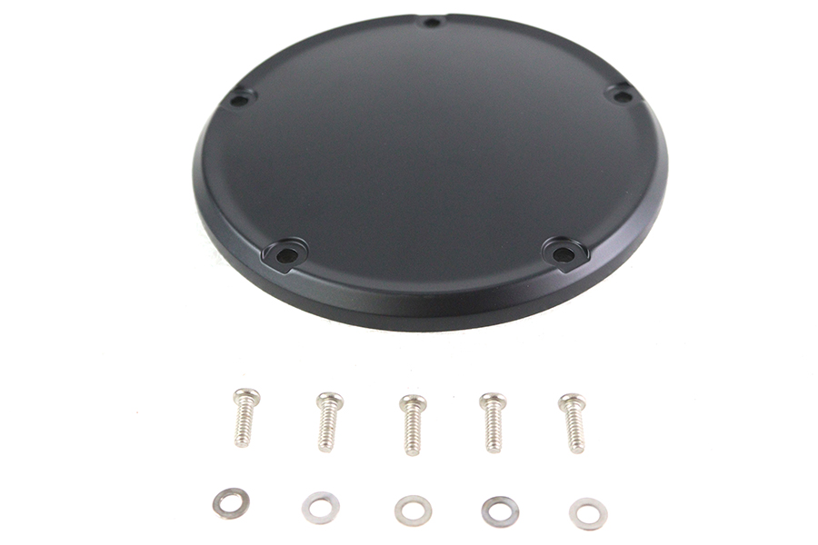 Matte Black 5 Hole Domed Derby Cover