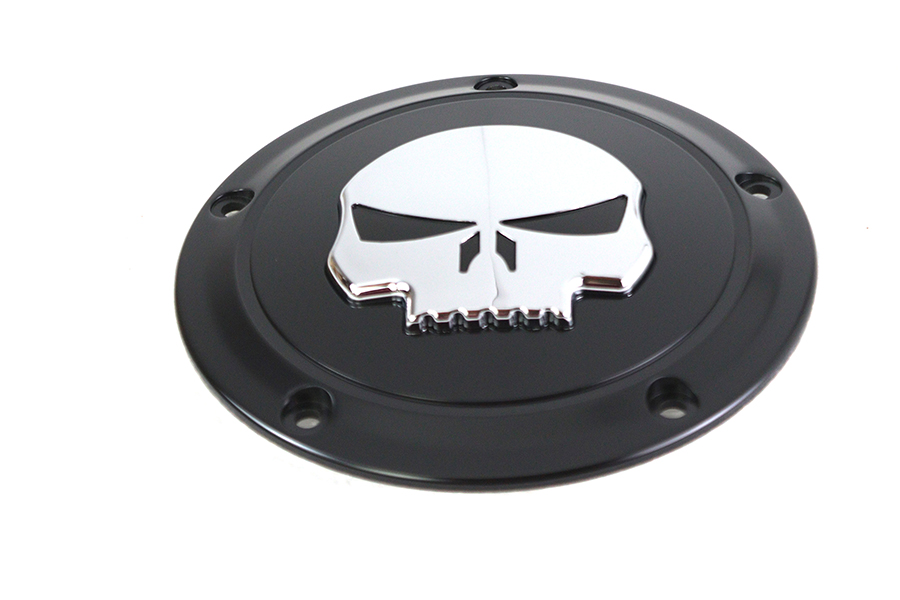Black 5 Hole Skull Derby Cover