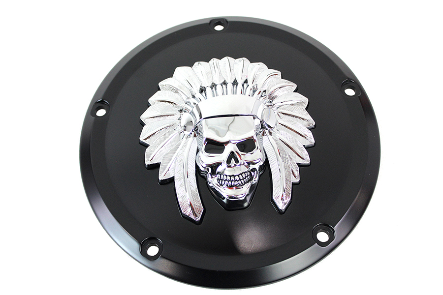 *UPDATE Indian Skull Derby Cover Black
