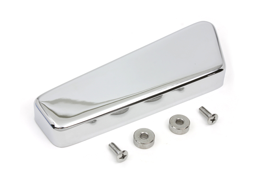 Chrome Smooth Starter Relay Cover Kit fits Harley Davidson - Picture 3 of 4