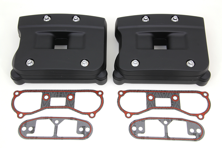 Black Rocker Box Cover Set for Harley-Davidson | eBay