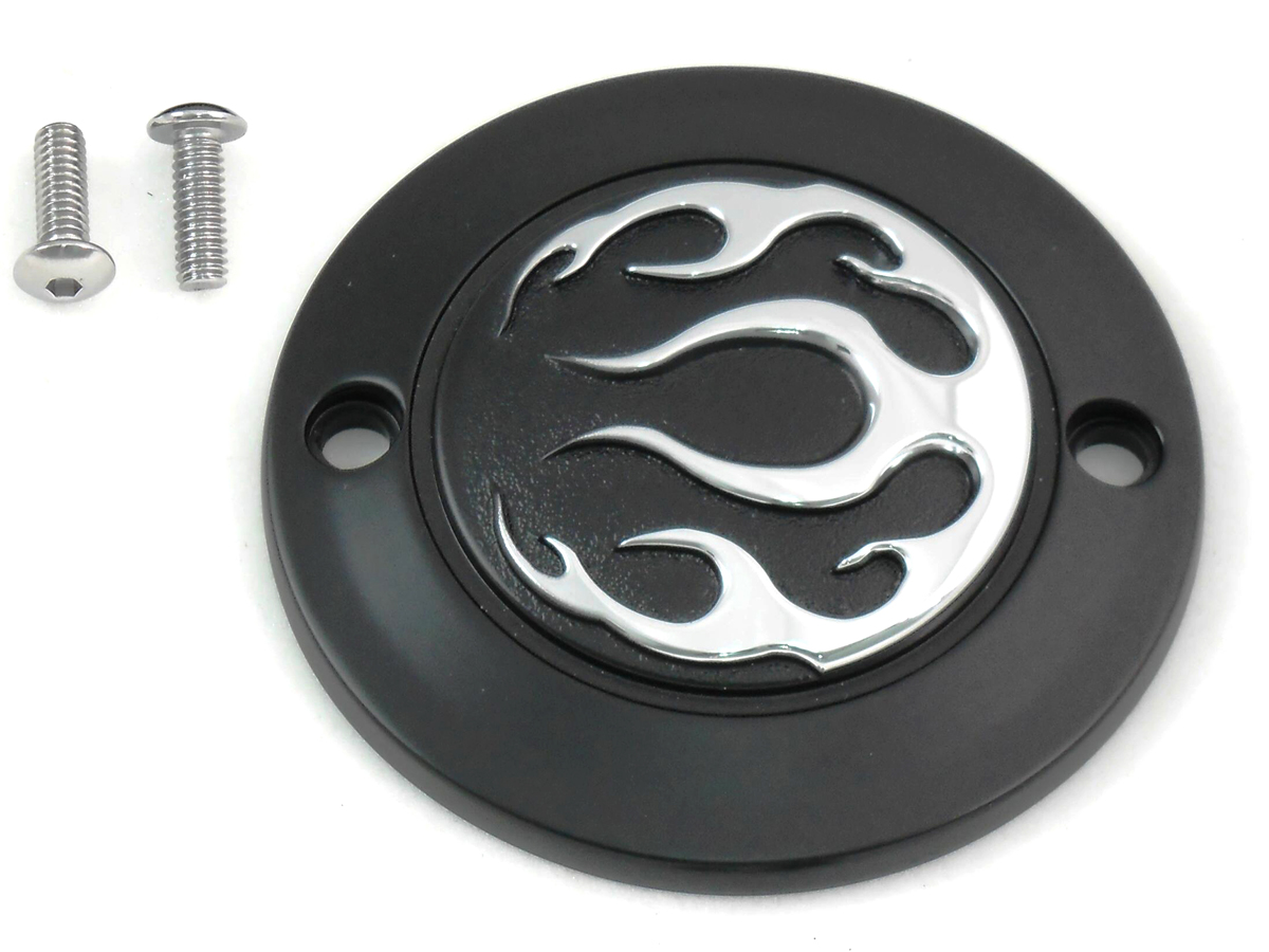 Black 2-Hole Flame Point Cover