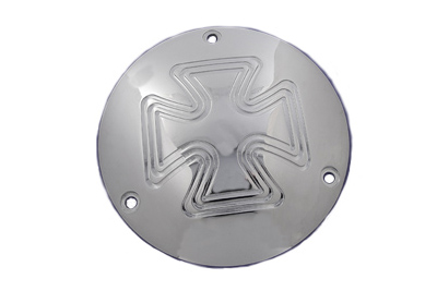 VTwin Iron Cross 3 Hole Motorcycle Derby Cover 1979-1998 Harley Touring Softtail