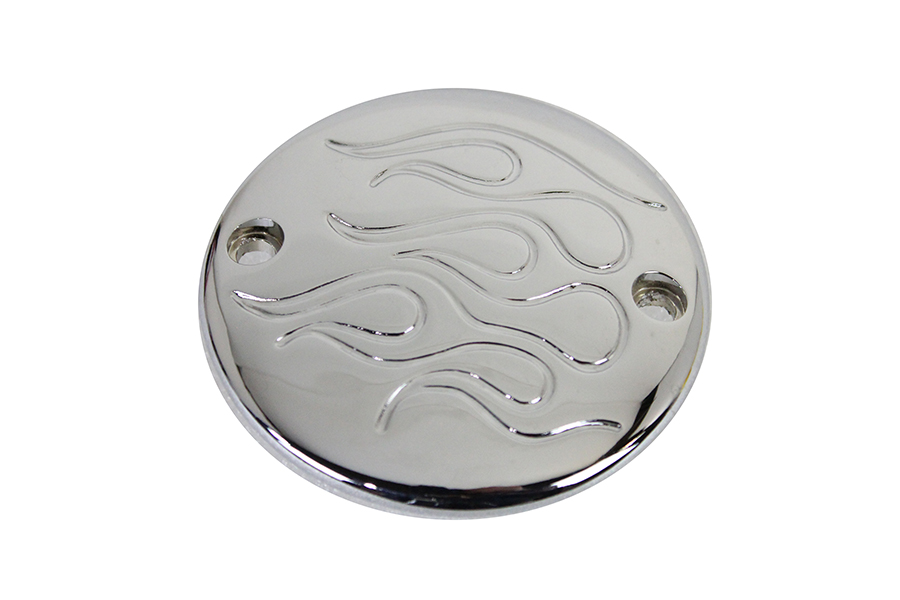 Chrome 2-Hole Flame Ignition System Cover