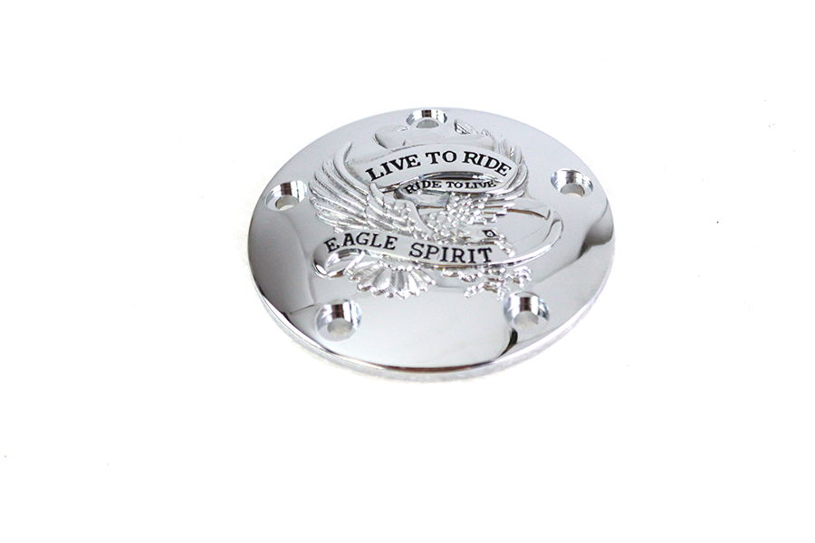 Live to Ride Ignition System Cover 5-Hole Chrome