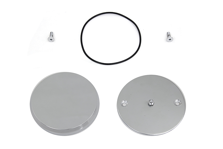 Smooth Chrome Ignition System Cover with Hidden Screws