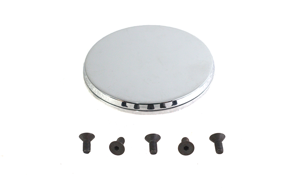 Smooth Chrome Ignition System Cover with Hidden Screws