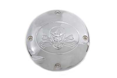 Skull Clutch Inspection Cover Chrome