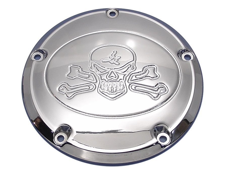 Skull Derby Cover Chrome