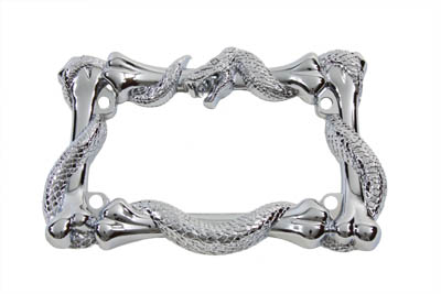 License Plate Frame Viper Style Chrome