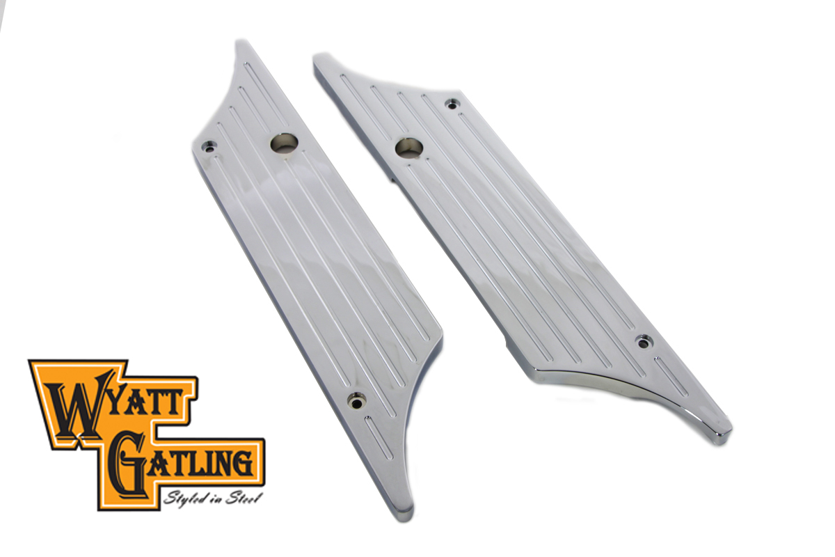 VTwin Wyatt Gatling Winged Saddlebag Face Plates 1993-2013 Harley Touring FLT