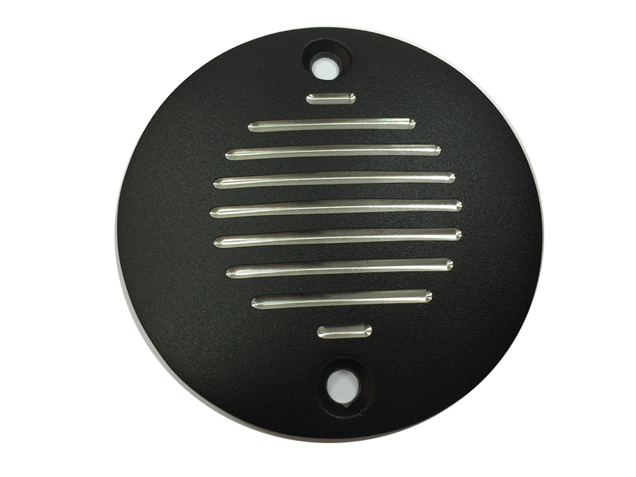 Grooved Ignition System Cover 2-Hole Black