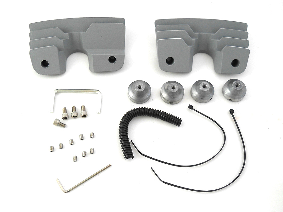 Head Bolt and Spark Plug Cover Kit Silver