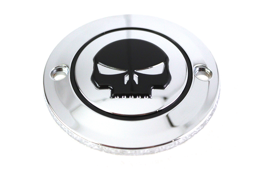 Skull Ignition System Cover 2-Hole Chrome
