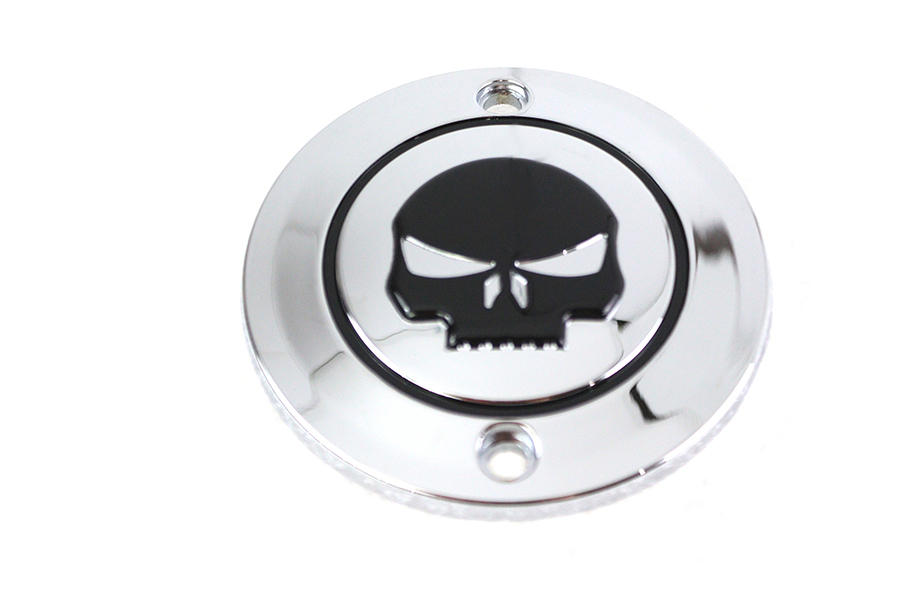 Skull Ignition System Cover 2-Hole Chrome